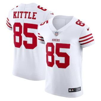 mens nike george kittle white san francisco 49ers vapor eli